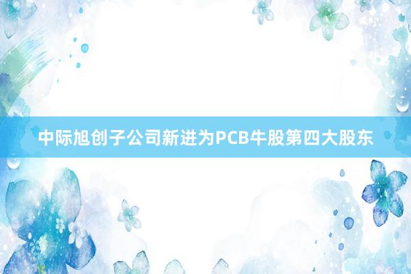 中际旭创子公司新进为PCB牛股第四大股东