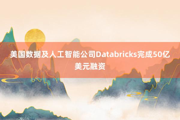 美国数据及人工智能公司Databricks完成50亿美元融资