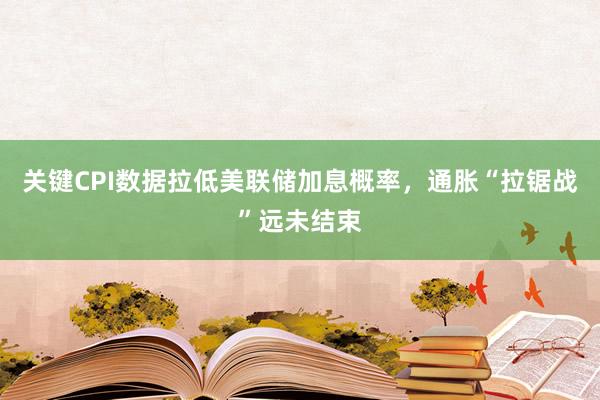 关键CPI数据拉低美联储加息概率，通胀“拉锯战”远未结束