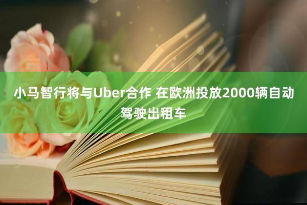 小马智行将与Uber合作 在欧洲投放2000辆自动驾驶出租车