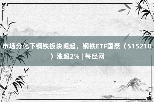 市场分化下钢铁板块崛起，钢铁ETF国泰（515210）涨超2% | 每经网