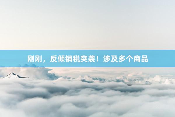 刚刚，反倾销税突袭！涉及多个商品