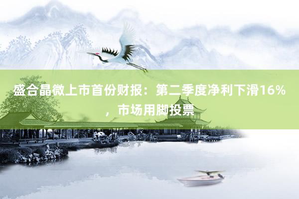 盛合晶微上市首份财报：第二季度净利下滑16%，市场用脚投票