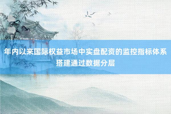 年内以来国际权益市场中实盘配资的监控指标体系搭建通过数据分层