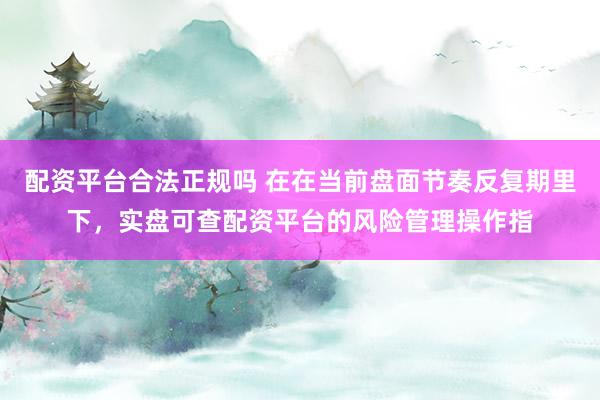 配资平台合法正规吗 在在当前盘面节奏反复期里下，实盘可查配资平台的风险管理操作指