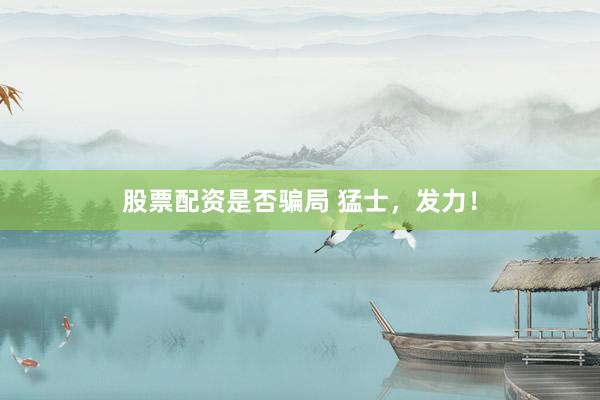 股票配资是否骗局 猛士，发力！